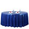 ROYAL BLUE Sequined 120" ROUND TABLECLOTH Designer Wedding Party Catering Linens